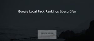 Google Local Pack Ranking