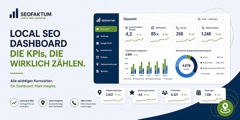 local seo dashboard kpis kennzahlen